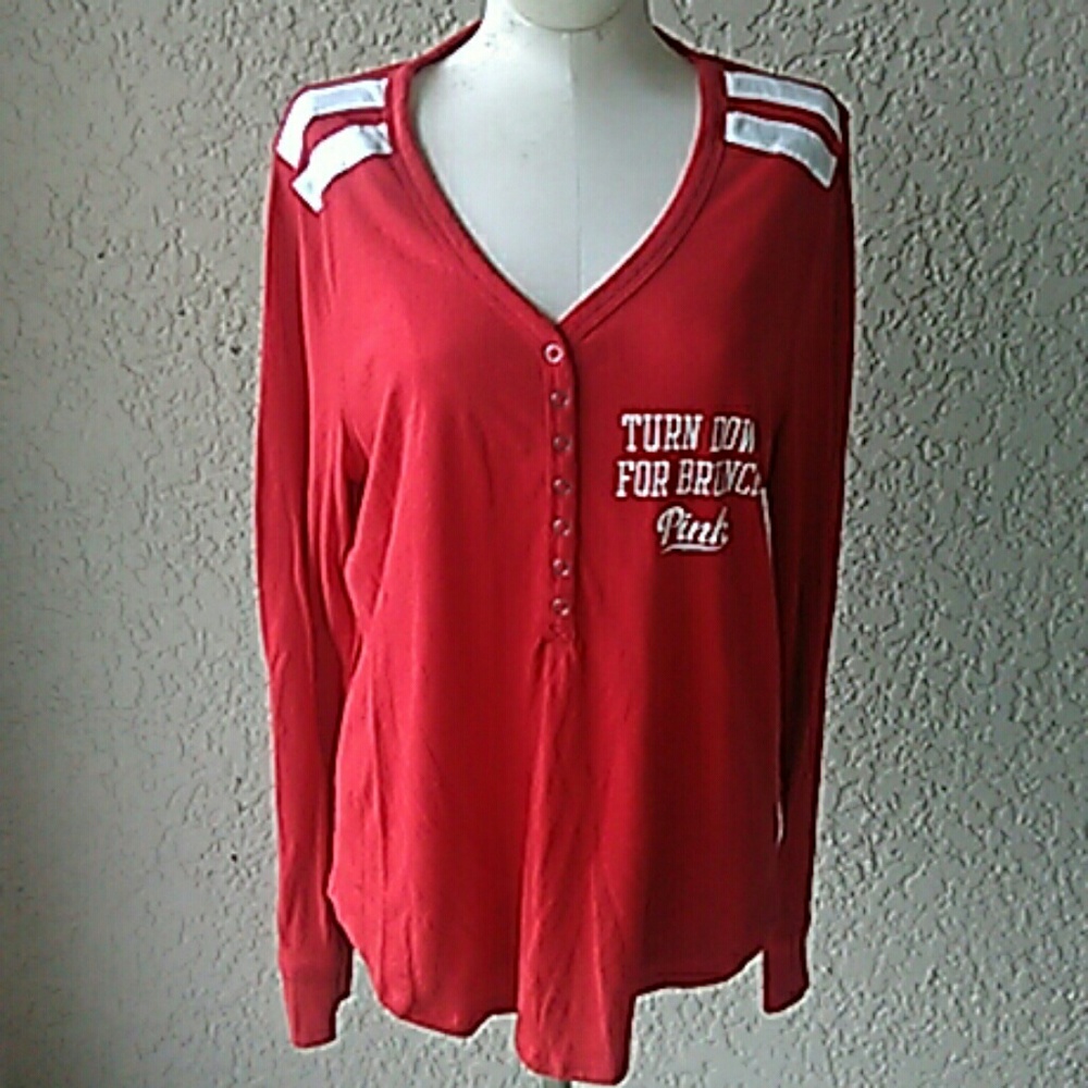 Pink,sleep wear top size L
